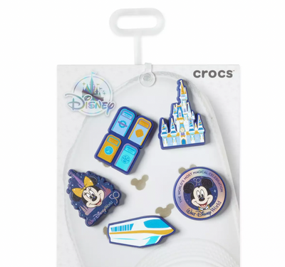 Disney Parks Walt Disney World 50th Anniversary Jibbitz Set by Crocs New w Card