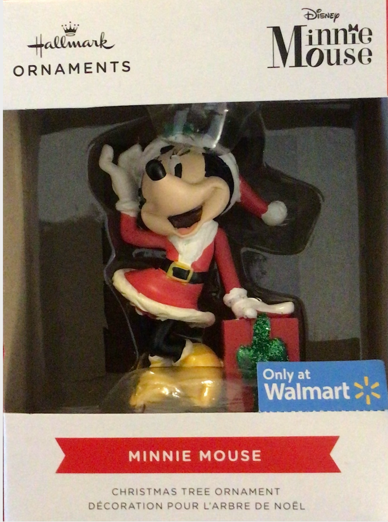 Hallmark 2021 Minnie Mouse Present Walmart Exclusive Christmas Ornament New Box