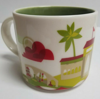 Starbucks You Are Here Collection Casablanca Ceramic Coffee Mug New with Box