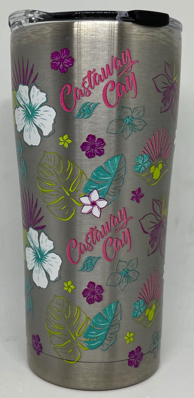 Disney Cruise Line Castaway Cay 20oz Tervis Stainless Tumbler with Lid New
