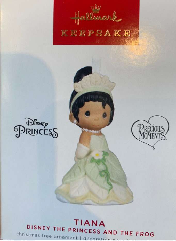 Hallmark 2022 Disney Precious Moments Tiana Christmas Ornament New With Box