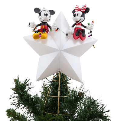 Disney Mickey and Minnie Mouse Light-Up Holiday Tree Topper New with Box
