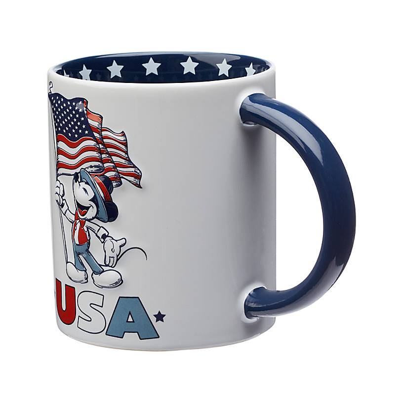 Disney Parks Mickey Mouse Americana Coffee Mug New