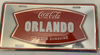Disney Spring Coca Cola Store License Plate Orlando Sunshine New With Tag