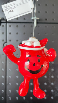 Kool-Aid Man Custom Ad Icon Marshmallow Christmas Ornament Adornos New With Tag