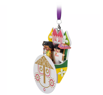 Disney it's a Small World Clock Face Sketchbook Christmas Ornament New with Tag