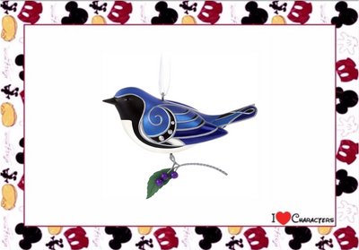 Hallmark The Beauty of Birds Black-Throated Blue Warbler Ornament New with Box