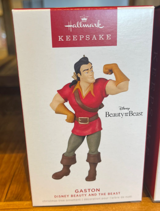 Hallmark 2022 Disney Beauty and the Beast Gaston Christmas Ornament New With Box