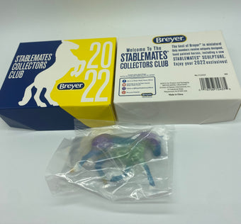 Breyer Horses 2022 Stablemates Club Members Atli Glossy Pastel Rare New with Box