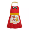 Disney Retro Mickey Treats and cCandy Cane Christmas Apron for Kids New with Tag