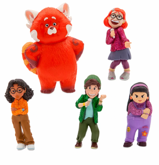 Disney Pixar 2022 Turning Red BFF Play Set with Mei Panda Carrying Case New