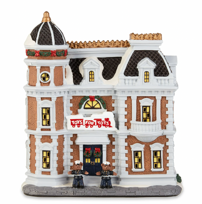 Holiday Time Toys For Tots Village House 2022 Christmas Decoration New In Box