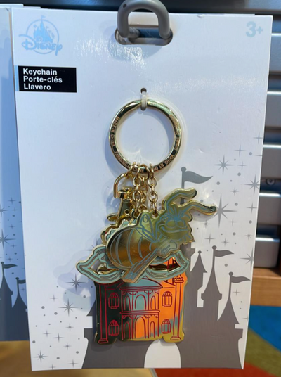 Disney Parks Tiana Princess and the Frog Charms Metal Keychain New with Card