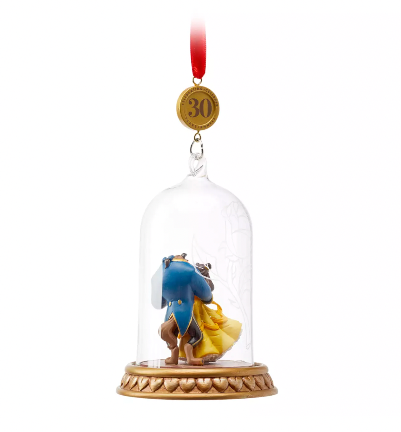 Disney Sketchbook 30th Beauty and the Beast Legacy Christmas Ornament New