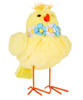 Easter Decor Fabric Bird Yellow Chick Figurine Small New with Tag