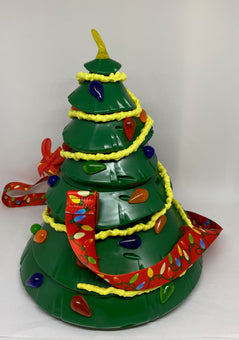 Disney Parks Holiday Mickey Christmas Tree Light Up Popcorn Bucket New