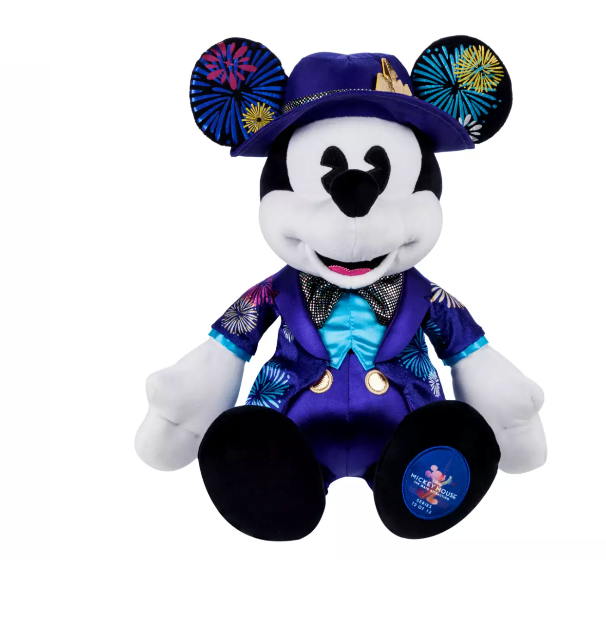 Disney 50th Mickey Attraction Cinderella Castle Fireworks Plush Limited New Tag