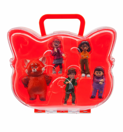 Disney Pixar 2022 Turning Red BFF Play Set with Mei Panda Carrying Case New