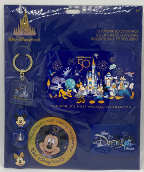 Disney Parks WDW 50th Celebration Mickey and Friends Souvenir Booster Pack New