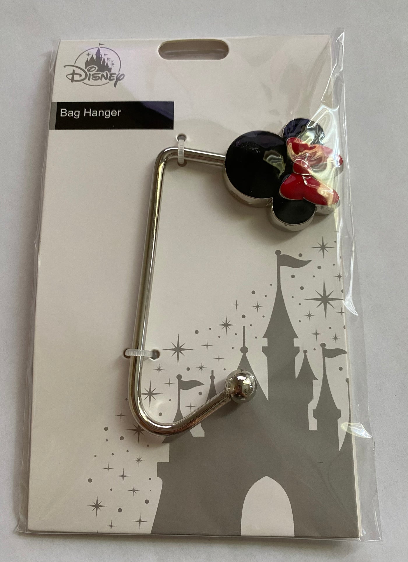Disney Parks Minnie Icon Red Bow Handbag Hanger Metal New Sealed