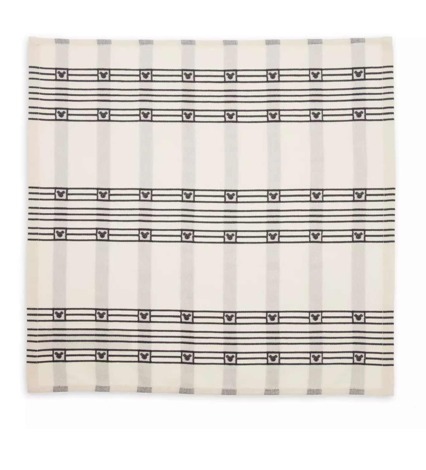 Disney Parks Homestead Mickey Icon Stripes Kitchen Napkins Set of 4 New with Tag