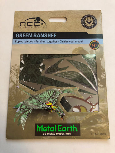 Disney Parks Avatar Green Banshee Colored Metal Earth Model Kit 3D New