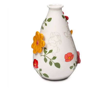 Disney Parks Bambi Thumper Flower Floral Ceramic Vase New