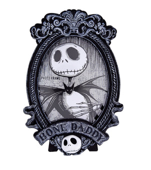 Disney Parks Picture Photo Frame Jack Skellington Bone Daddy Resin New