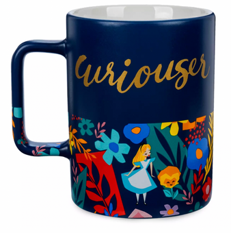 Disney Alice in Wonderland Curiouser Ceramic Coffee Mug New
