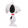 Hallmark Peanuts Snoopy White Glitter Ornament New With Tag