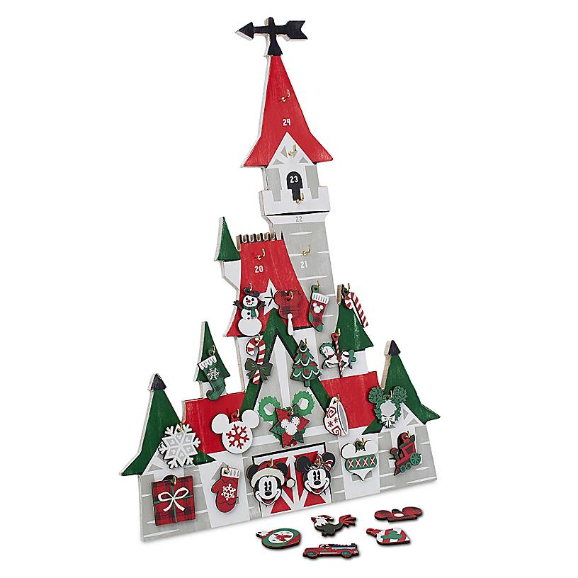 Disney Parks Yuletide Farmhouse Mickey Minnie Holiday Countdown Calendar New