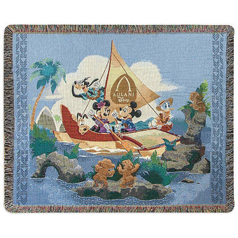 Disney Mickey and Friends Woven Tapestry Throw Aulani A Disney Resort & Spa New