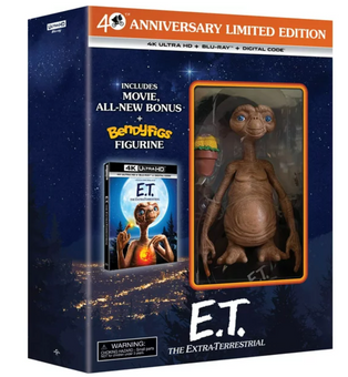 E.T. Extra-Terrestrial 40th 4K + Blu-ray With BendyFig Exclusive New With Box