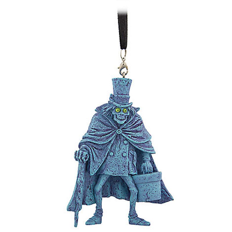 Disney Parks The Haunted Mansion Hatbox Ghost Figural Ornament New with Tags