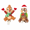 Disney Sketchbook Chip 'n Dale Clip-On Christmas Ornament Set New
