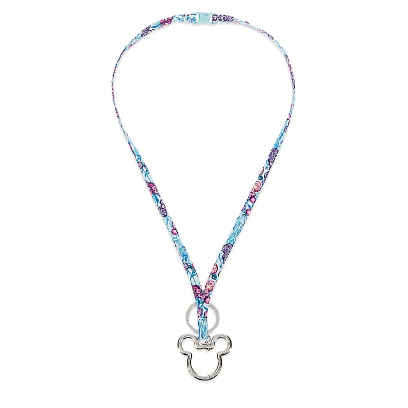 Disney Mickey Mouse Colorful Garden Lanyard by Vera Bradley New