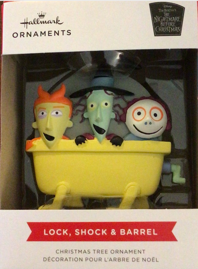 Hallmark 2021 Nightmare Before Christmas Lock Shock Barrel Ornament New With Box