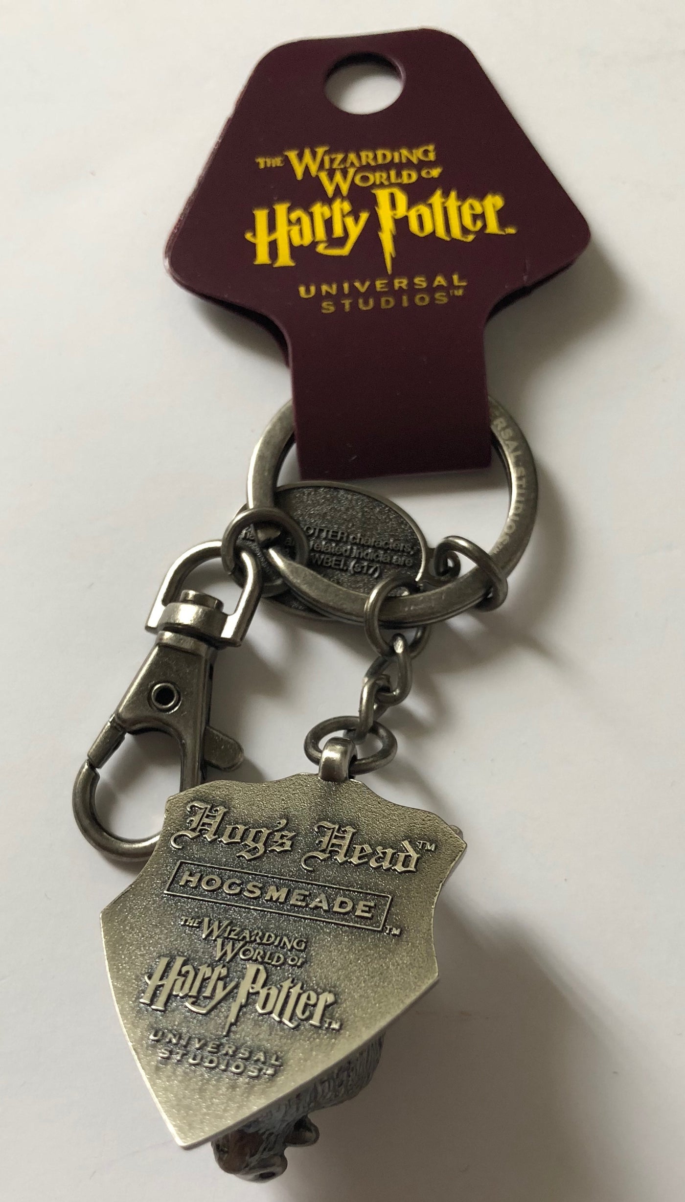 Universal Studios Harry Potter Hogshead Hog's Head Keychain New with Tags