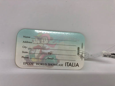 Disney Epcot Italy Mickey and Minnie Arrivederci Luggage Tag New with Tag