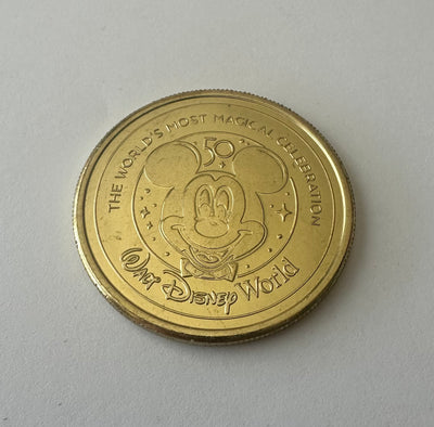 Disney Parks WDW 50th Magical Celebration Lady Coin Medallion New