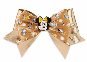 Disney Walt Disney World 50th Minnie Mouse Light-Up Hair Bow New