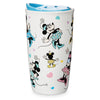 Disney Parks Minnie Mouse Ceramic Tumbler with Lid New
