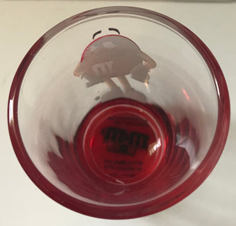 M&M's World Red Poses Clear Shot Glass New