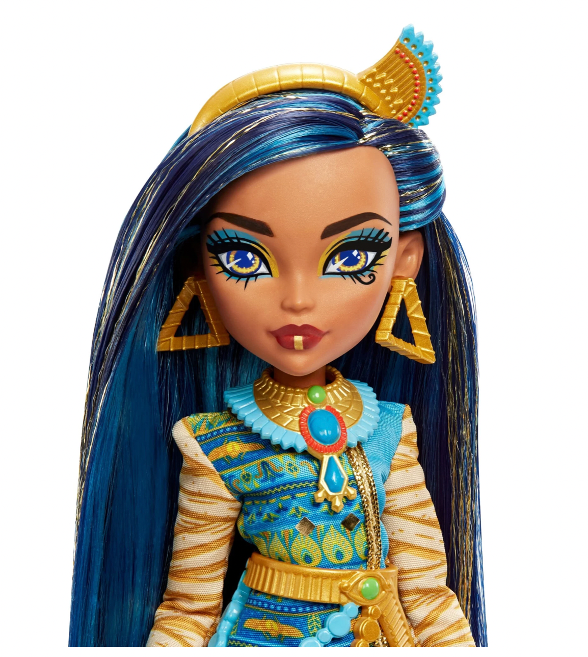 Mattel Monster High Doll Cleo De Nile with Pet Dog Blue Streaked Hair – I  Love Characters