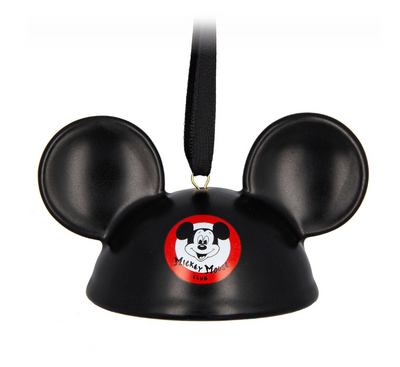 Disney Parks Mickey Mouseketeers Ear Hat Christmas Resin Ornament New with Tag