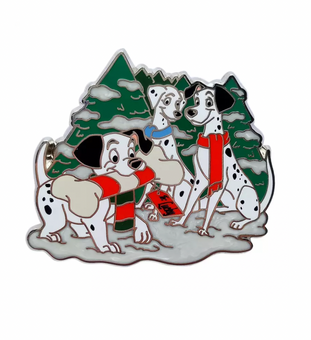 Disney Christmas 2021 101 Dalmatians Holiday Pin New with Card
