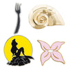 Disney The Little Mermaid Pin Trading Flair Set Ariel Dinglehopper Plumeria New
