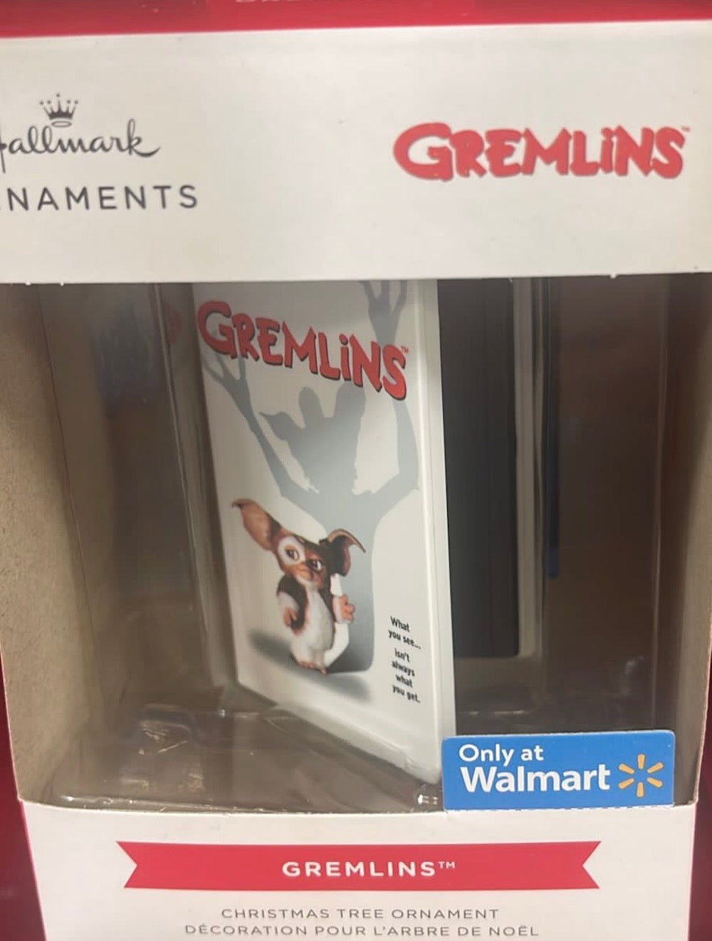 Hallmark Gremlins Gizmo Movie Retro VHS Exclusive Christmas Ornament New w Box