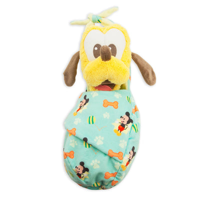 Disney Parks Baby Pluto in a Blanket Pouch Plush New with Tags