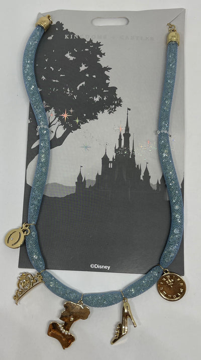 Disney Parks Jewelry Kingdoms Castles Cinderella Mesh Necklace New with Card
